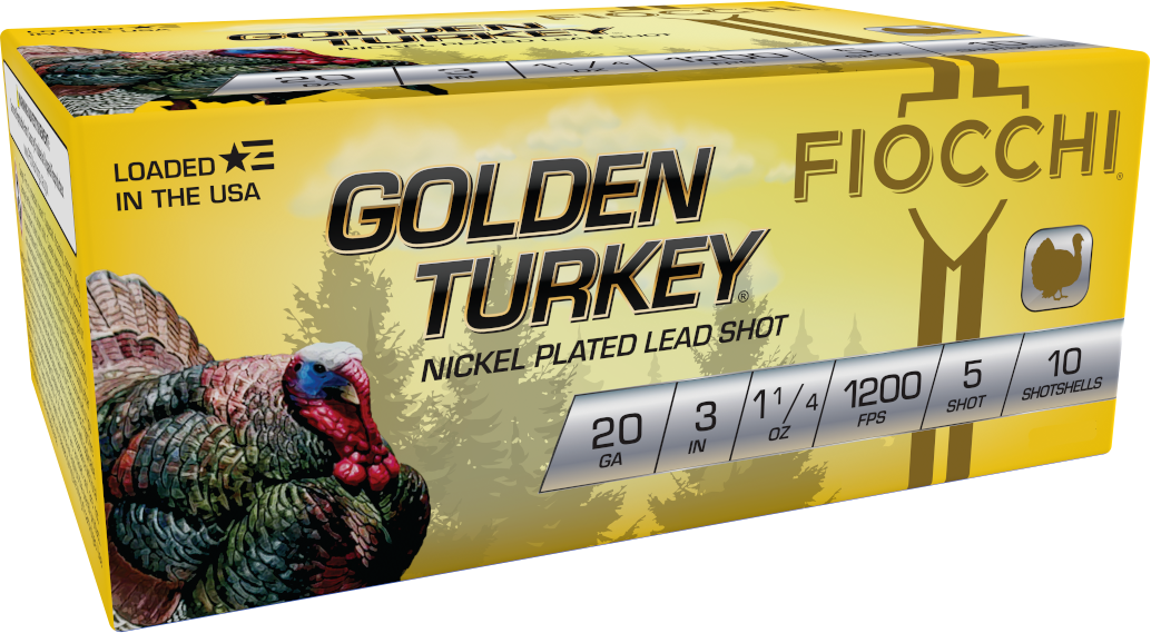 Fiocchi Golden Turkey 20 Gauge Ammo 3" #6 10 Rounds 203TRKC5