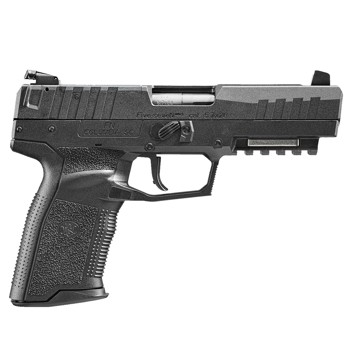 FN American Five-seveN MRD 5.7x28MM Pistol, 4.8" 20+1 Black