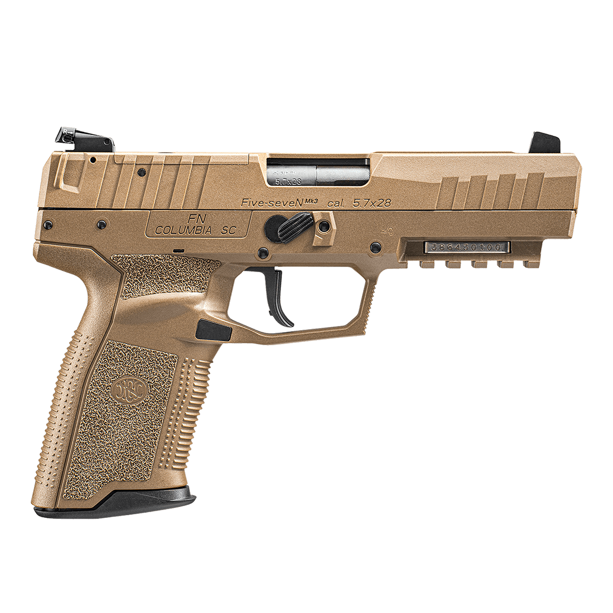 FN American Five-seveN MRD 5.7x28MM Pistol, 4.8" 20+1 FDE