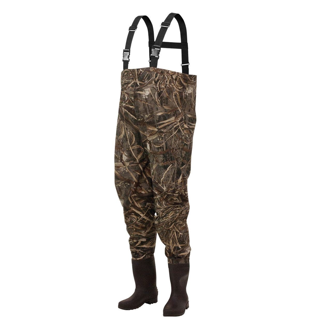 Frogg Toggs Rana II Camo PVC Cleated Bootfoot Chest Waders-9-Realtree Max-5