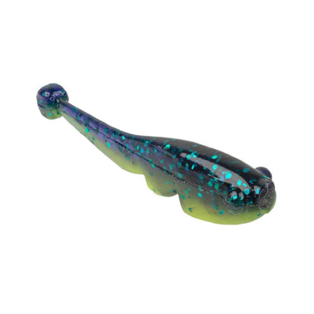 Strike King Mr. Crappie Teen-Zee Fry - 1.25" Junebug Chartreuse