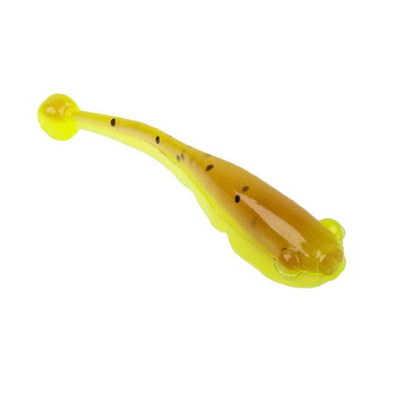 Strike King Mr. Crappie Teen-Zee Fry - 1.25" Pumpkin Chartreuse Tail