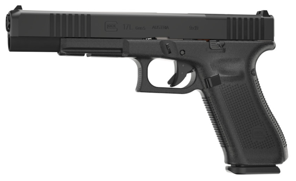 Glock G17L G5 MOS 9mm 17+1 6.02" Barrel Optic Ready Slide Ambi Slide Stop Reversible Mag Catch Black PA163S103MOS