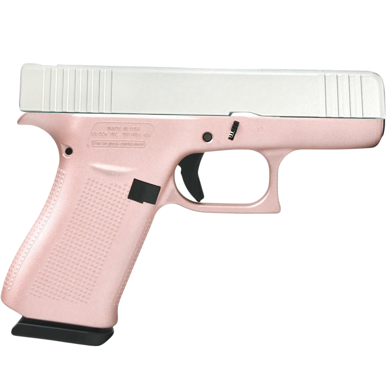 Glock G43X 9mm Semiauto Pistol 10+1 3.41" Barrel Polymer Frame Pearl/White UX4350204RGFPWS