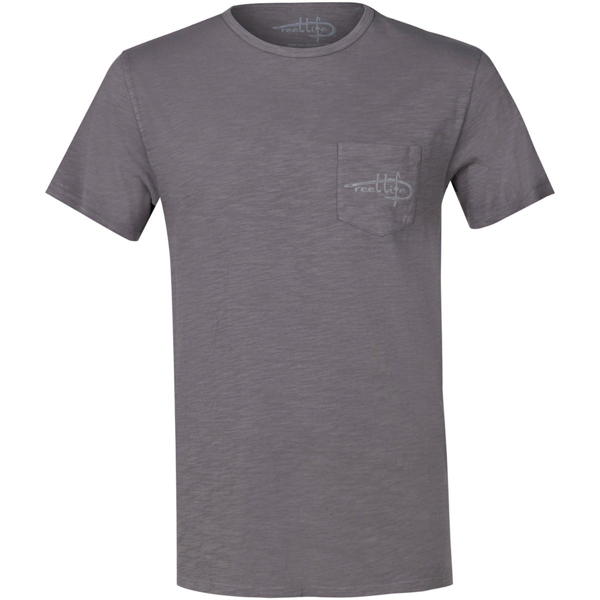 Reel Life Stinson Slub Pocket Adventure Wave T-Shirt - Silver Filigree