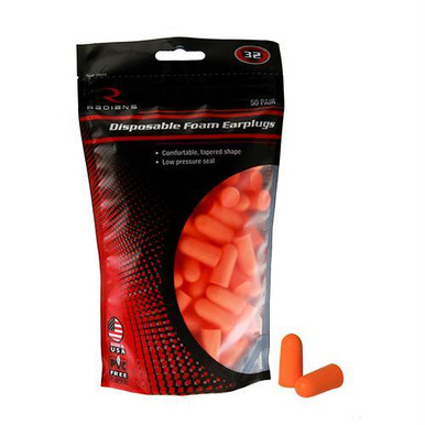 Radians 50 Pair earplugs in resealable bag