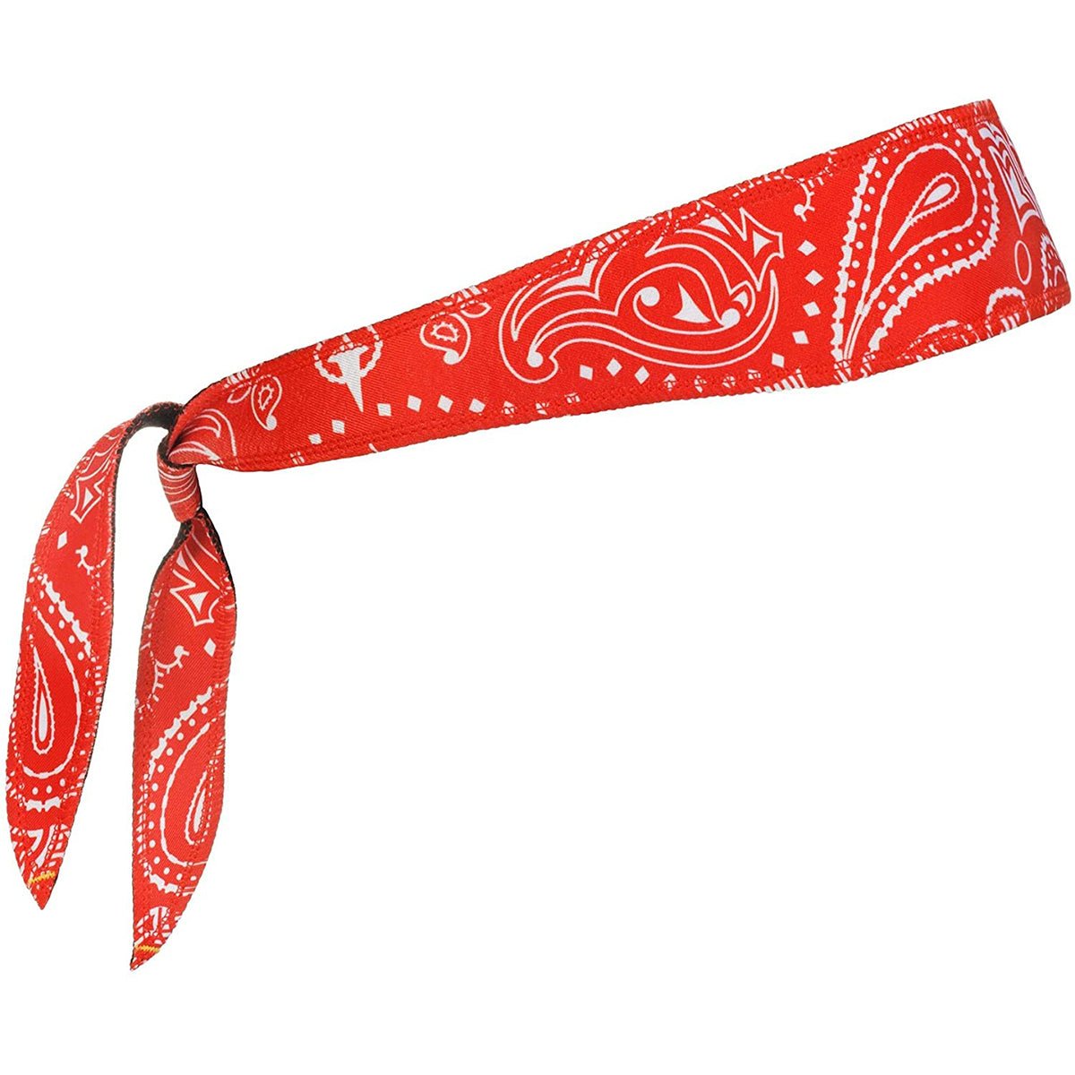 Halo Headband Sweatband Graphic Tie Version - Red Paisley
