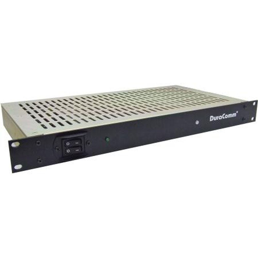 DURACOMM HE1U-1248-BMS Rack Mount Supply Power Supply, 48 VDC Output, 12A Max, 110/220 VAC Input.Integrated Smart Charger