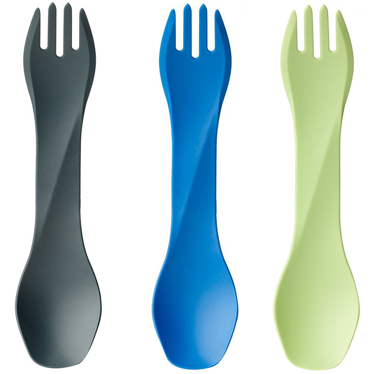 Humangear Uno Fork and Spoon Combination Travel Utensil 3-Pack