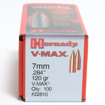 Hornady V-MAX .284 Cal 120 gr Bullets -100cnt