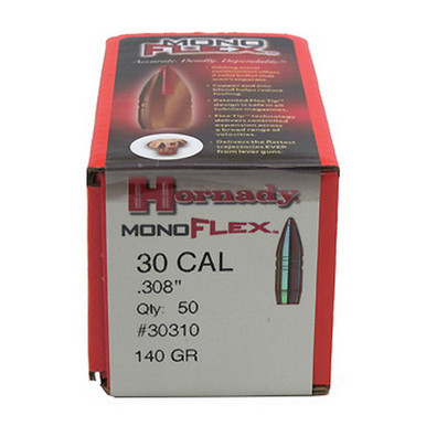 Hornady MonoFlex .30 Cal 140 gr Bullets-50cnt