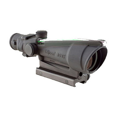 Trijicon ACOG 3.5x35mm Dual Illuminated Scope - Green Chevron BAC .308 Flattop Reticle with TA51 Mount, Black