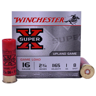 Winchester Ammo Super-X Game & Field 16 Gauge 2.75" 1 oz 8 Shot
