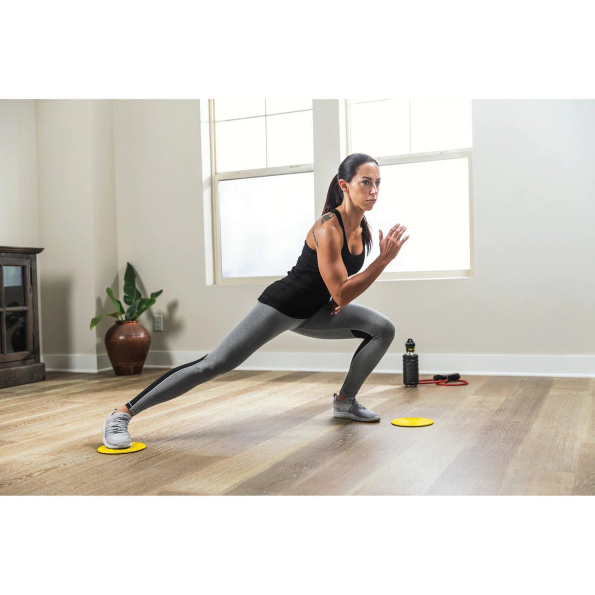 SKLZ Functional Core Stability Exercise Sliders - Black/Yellow