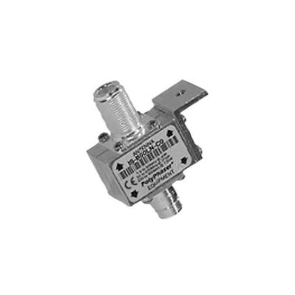 POLYPHASER IS-B50LN-C0 10MHz TO 1GHz DC Blocked Protector.Bulkhead Mount with N Female Surge Side and N Female Protected Side Connectors