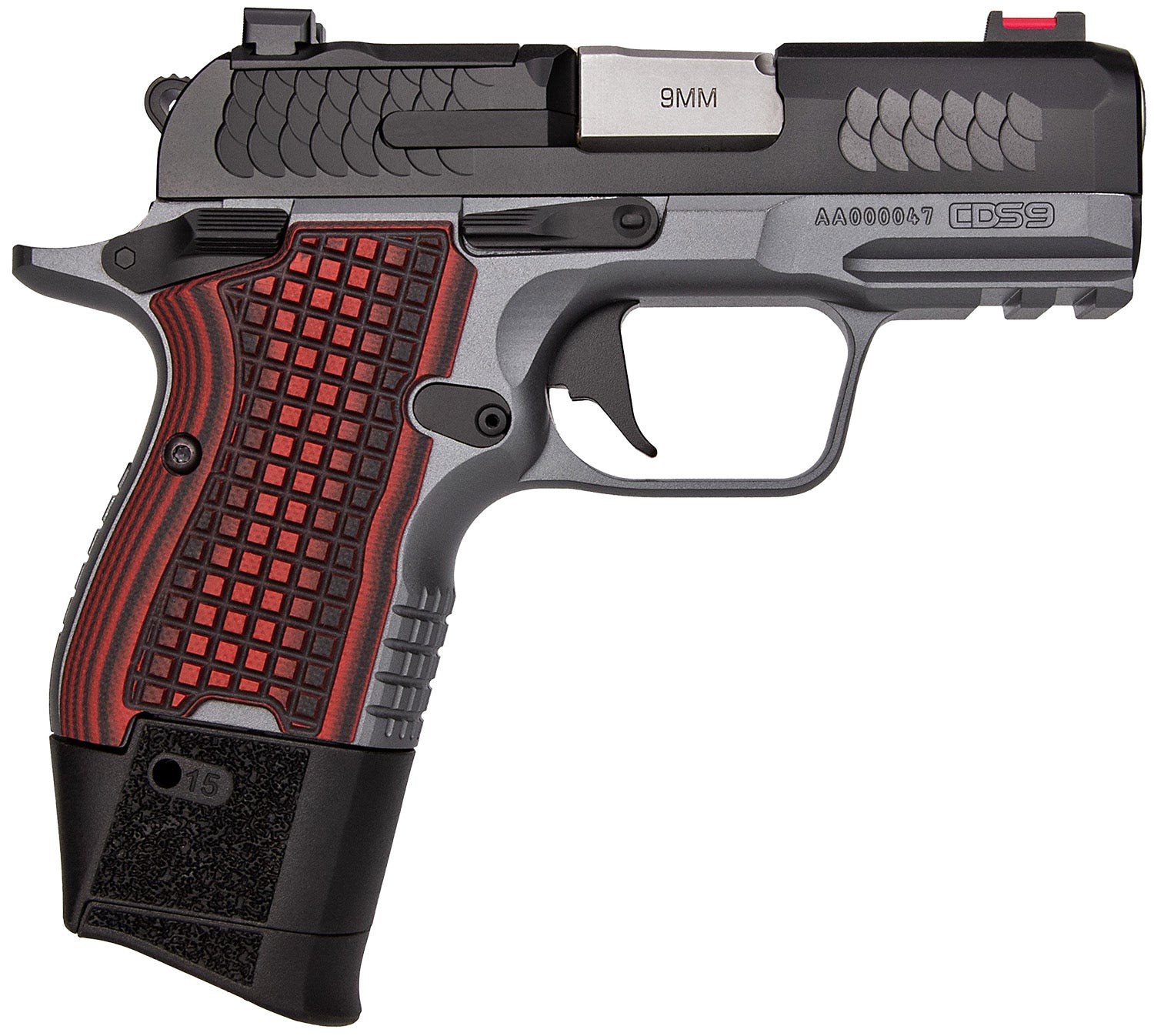 Kimber CDS9 9mm Luger Pistol 3.64" Black/Red 3600003