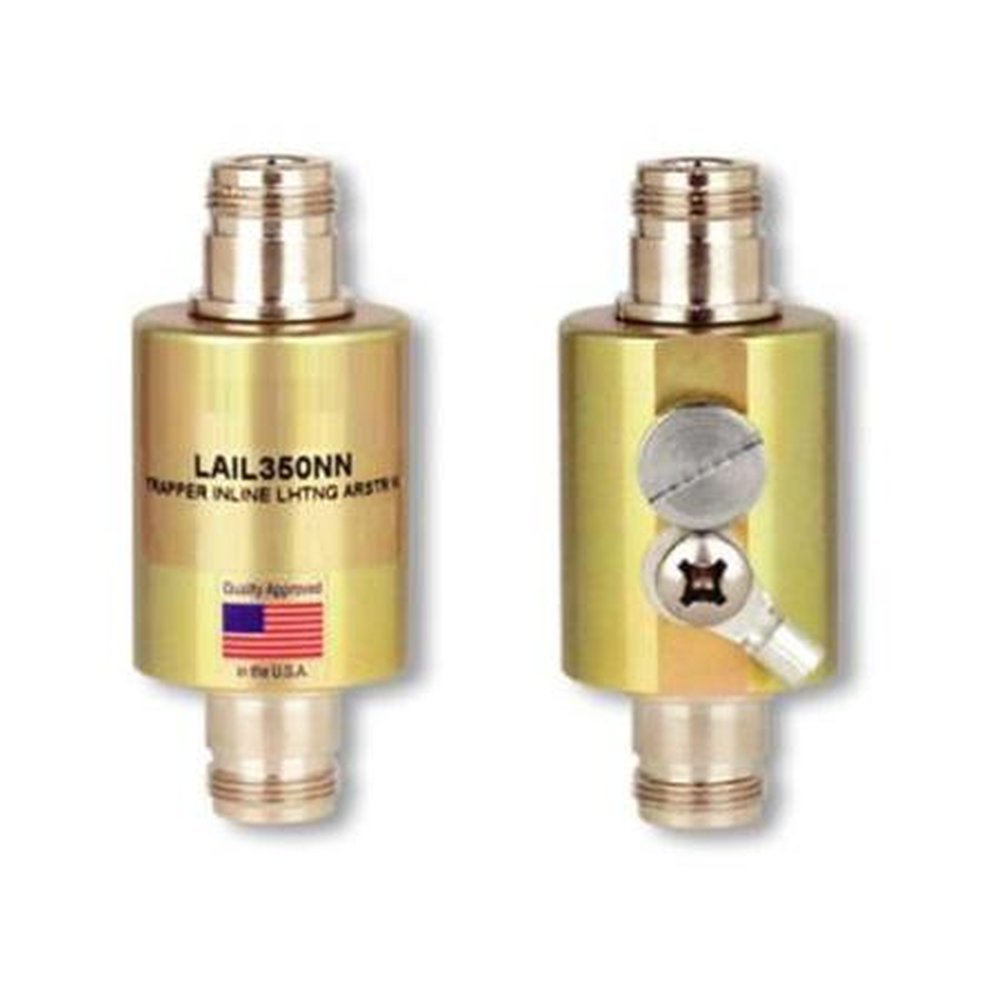 TE LAIL350NN in Line Lightening Arrestor Protector with N Connectors 0-1000 Mhz Max Power 1000 W.Replaceable Gas Tube LA350GT
