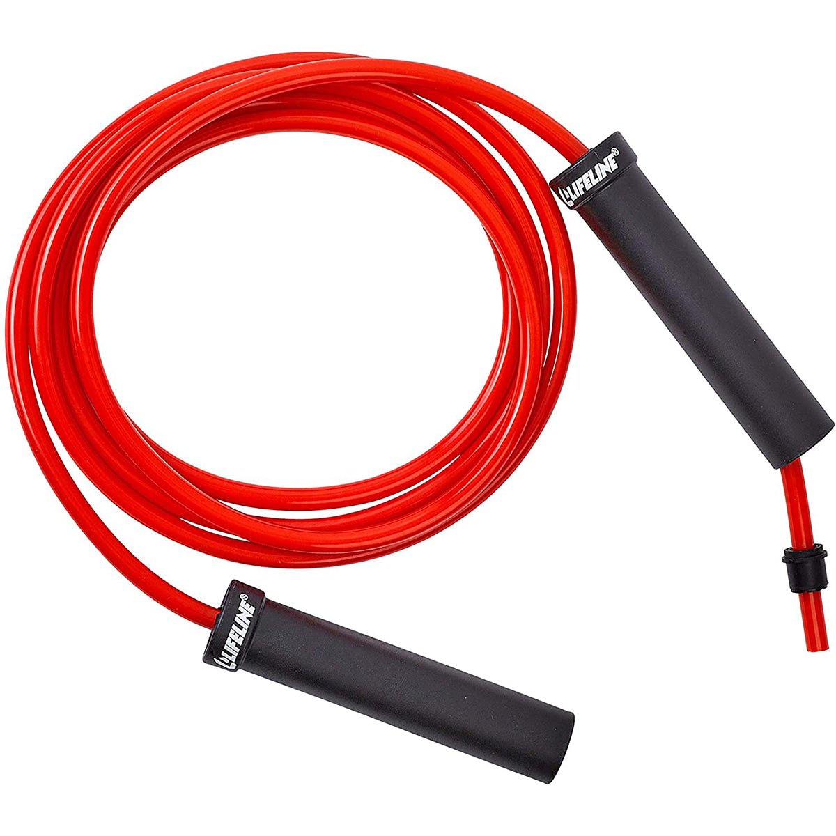 Lifeline USA Weighted Speed Jump Rope - Heavy 0.75 lbs - Red