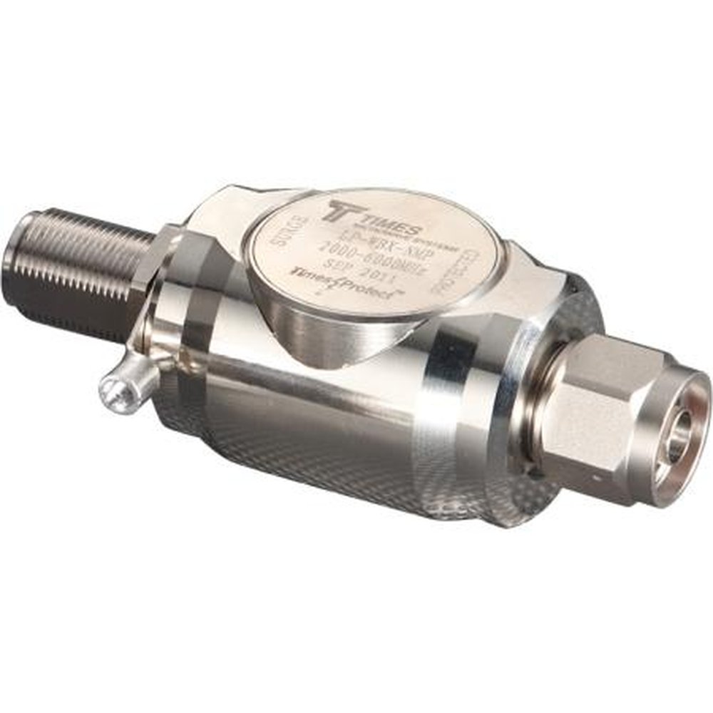 Times Microwave LP-WBX-NMP 2.0-6.0 GHz, Surge Arrestor Bi-Direct w/N(M)Equip,N(F)Ant