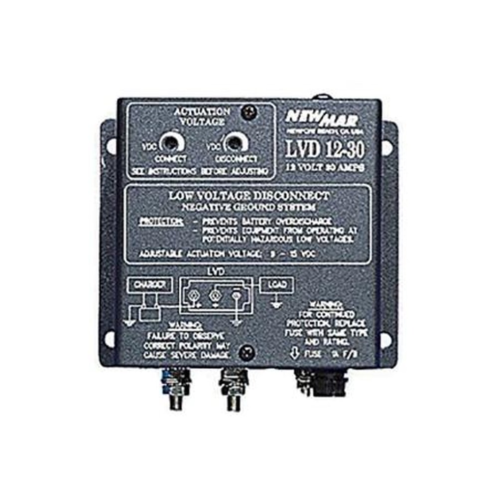 NEWMAR LVD-48-30 Low Voltage Disconnect Continual- Ly Monitors Battery Voltage Then Discon- Nects Load When It Senses a Critical Low Point.48 VDC 30
