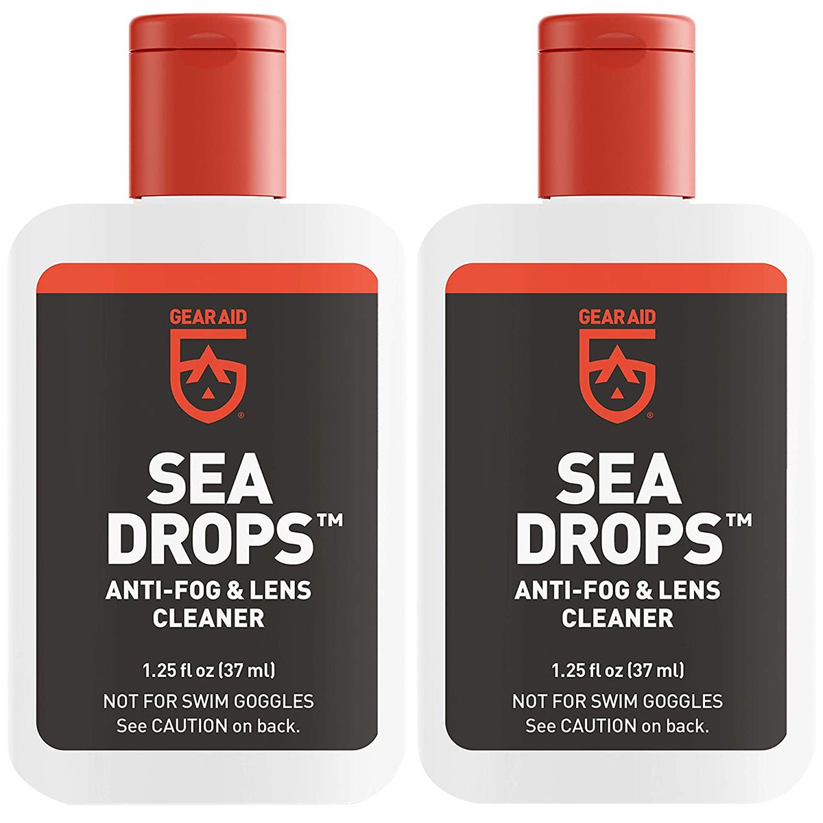 Gear Aid Sea Drops 1.25 oz. Water Sports Anti-Fog and Lens Cleaner - 2-Pack
