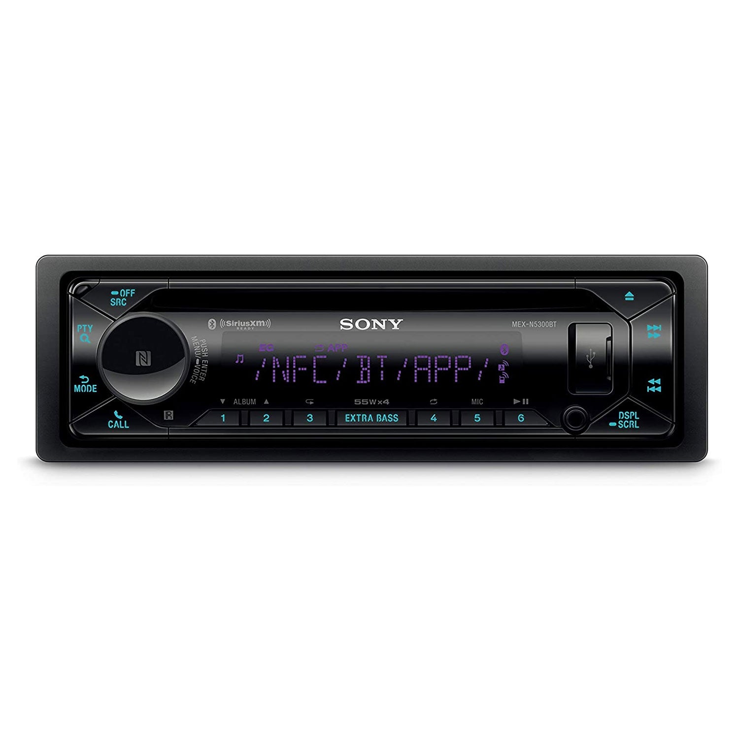 Sony MEXN5300BT Single DIN Car Audio CD Player Stereo Receiver with Bluetooth