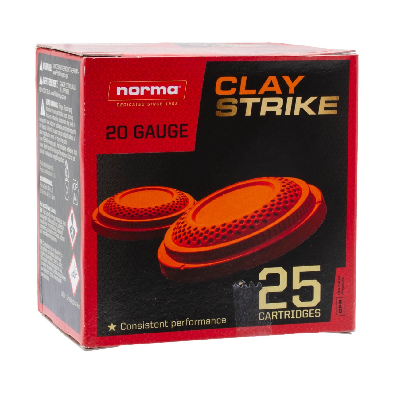Norma CLAYSTRIKE 20 GA 2 3/4" #8 Shot 7/8 oz. 25 Rounds