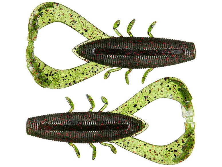 Yamamoto Nuki Bug - 3.5" Watermelon Black & Red Flake