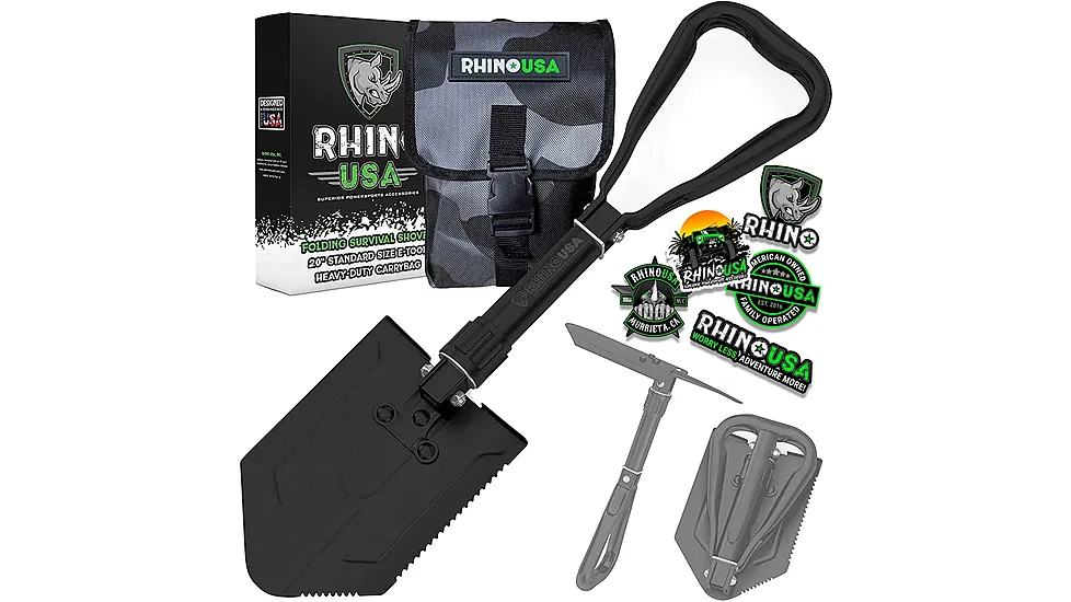Rhino USA Folding Survival Shovel