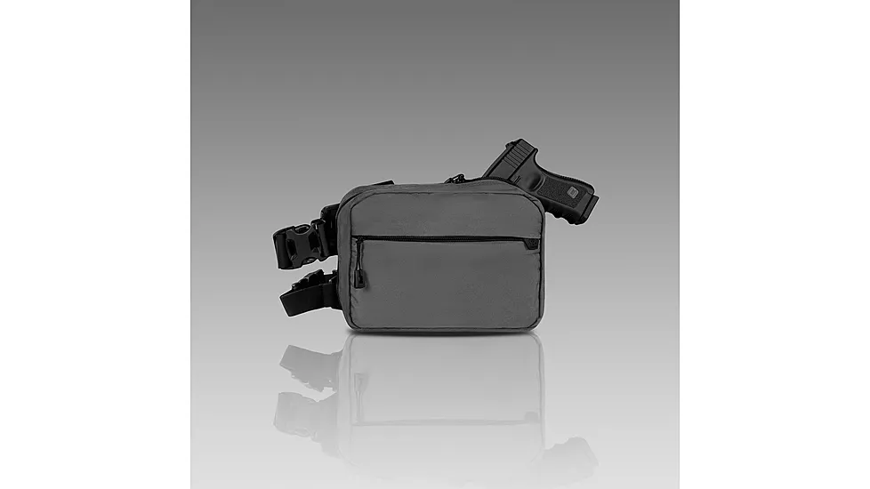 945 Industries QAPL CORDURAR CONCEALMENT BAG LARGE GUNMETAL GRAY WITH IWB ADAPTER 5B23C029