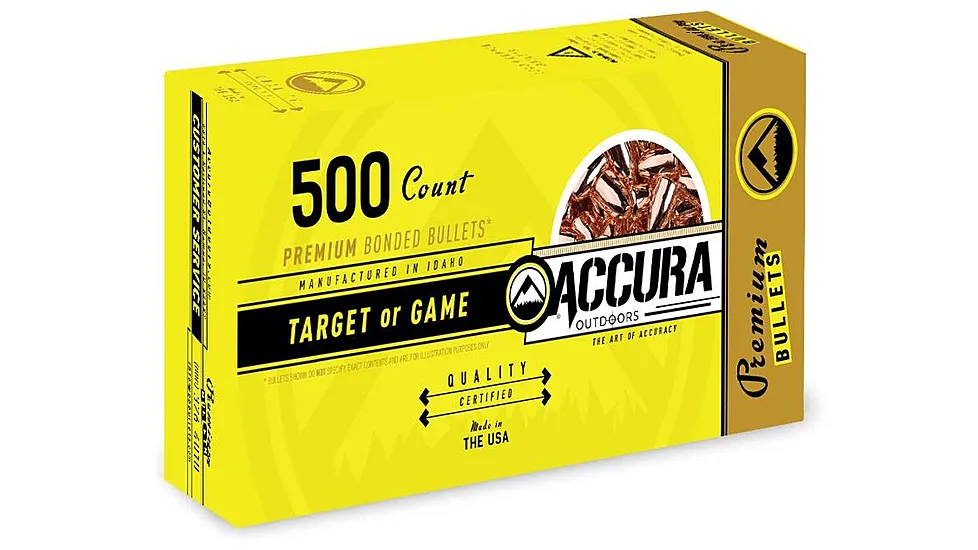Accura Bullets Premium Powerbond Bullets .40 cal .400in 165 gr HP