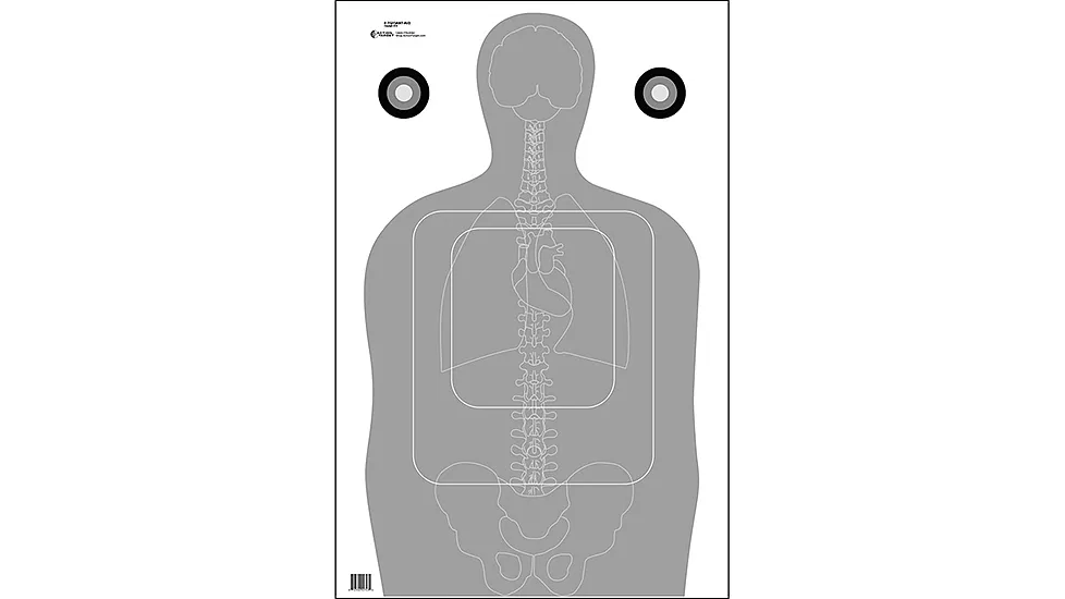 Action Target F-TQ15ANT-A Vital Anatomy/TQ-15 Scoring Target 100 Per Case