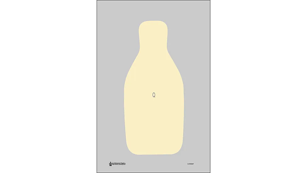 Action Target Q-T-100 Q-T Qualification Target FBI/DEA Hanging Paper 22.50"
