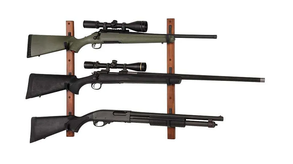 Allen 3-Firearms Gun Collector Hardwood Gun Rack