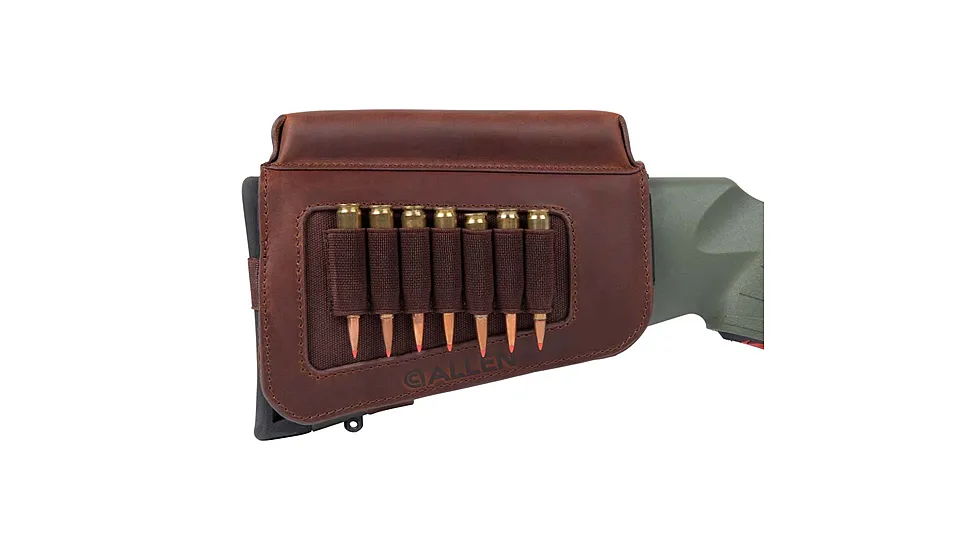 Allen Westcliff Leather Buttstock Rifle Cartridge Carrier