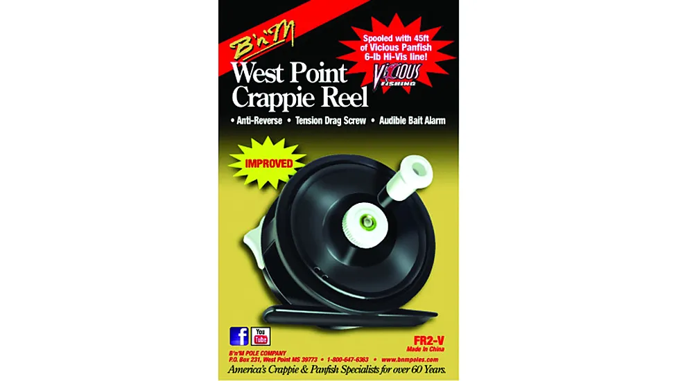 B'n'M West Point Crappie Reel