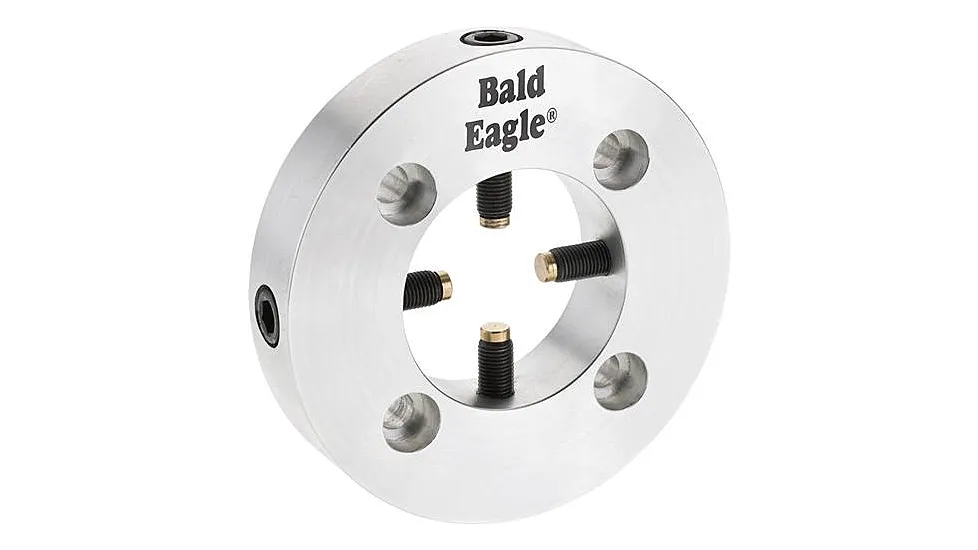 Bald Eagle Round Plate With 4 Brass Tip Screws