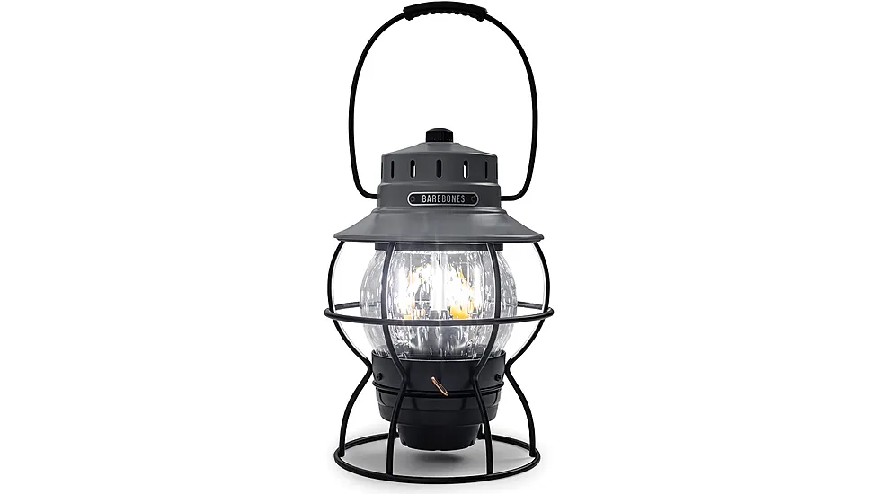 Barebones Railroad Lantern Slate Gray