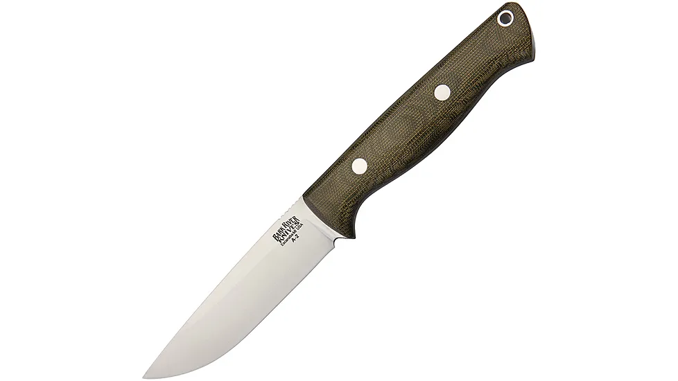 Bark River Gunny Hunter Green Fixed Blade Knife