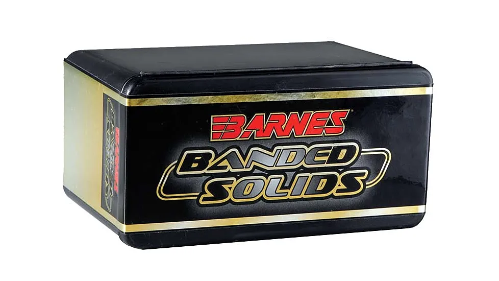 Barnes Banded Solid Bullet .375 Caliber 300 Grain BND SLD RN Pistol Ammunition