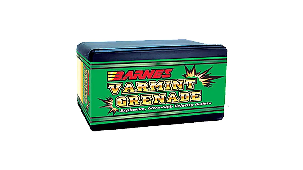 Barnes Bullets 30170 Varmint Grenade 22 Hornet .224 30 Gr Flat Base Hollow Poi