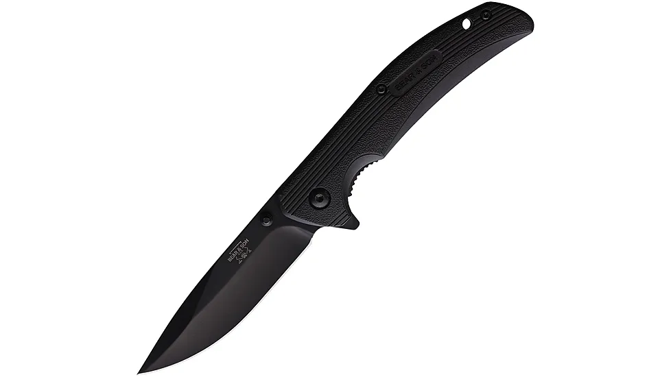 Bear & Son Cutlery Sideliner Black 3.5in Folding Knife