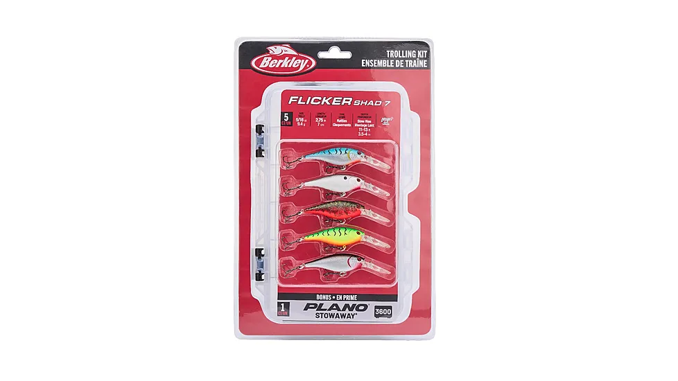 Berkley Flicker Shad Trolling Pack Soft Bait Lures