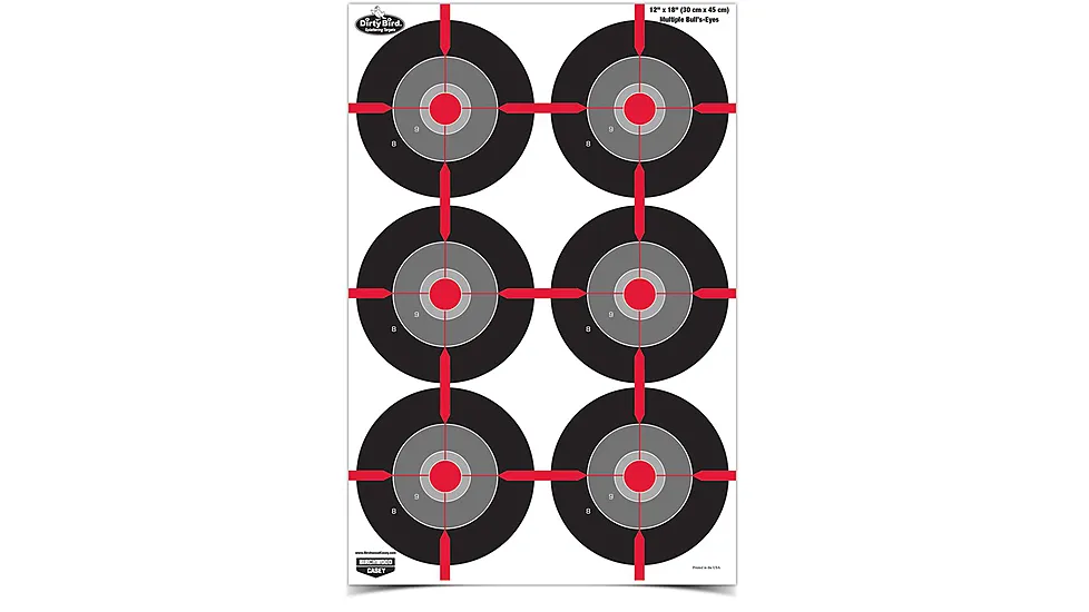 Birchwood Casey Dirty Bird Multiple Bull's-Eye Targets