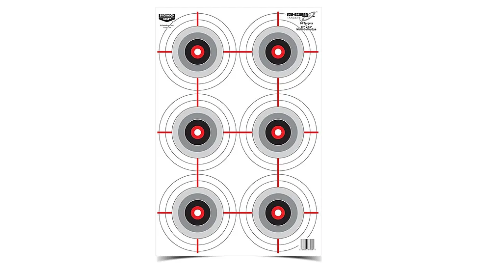 Birchwood Casey Eze-Scorer 12X18in Multiple Bulls Pack