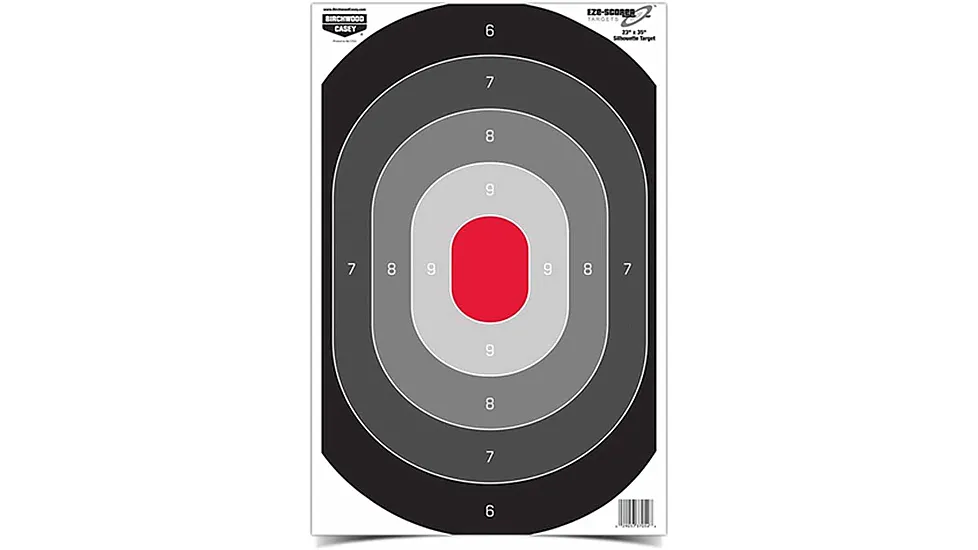 Birchwood Casey Eze-Scorer Oval Silhouette Paper Target - 100 Sheet Pack