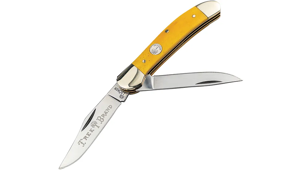Boker Copperhead Smooth Yellow 3.75in Folding Knife