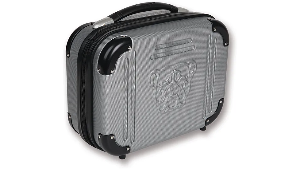 Bulldog Cases & Vaults 9x12x5in. Molded Double Pistol Case, Gray