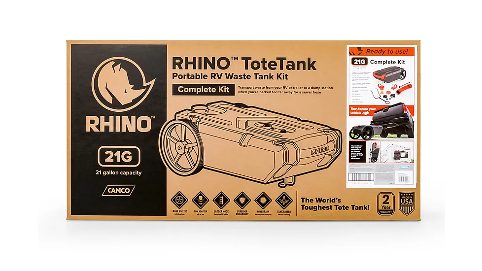 Camco Rhino RV Sewer Waste Tote Tank