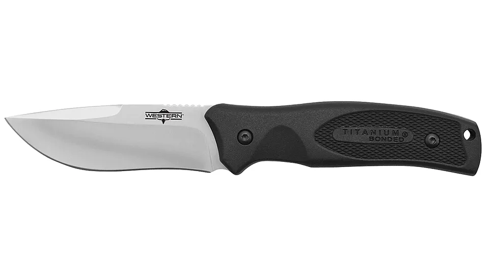 CrossFire Western Black River 3.75in Fixed Blade Knife